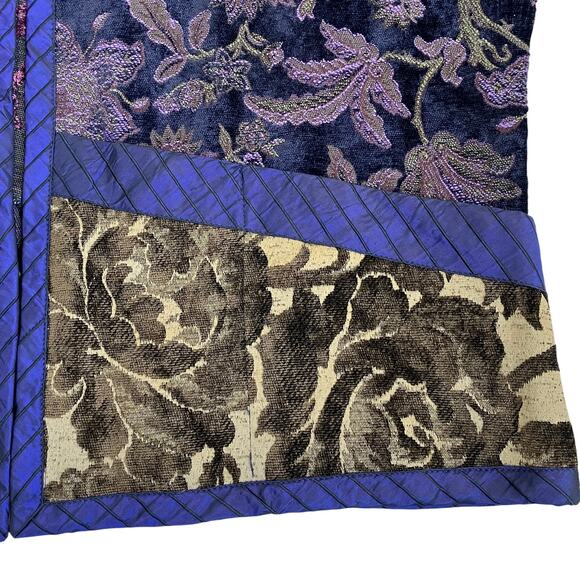 Mary Lynn O'Shea Sz M Art To Wear Handmade Floral Woven Tapestry Jacket Blazer - Picture 11 of 16